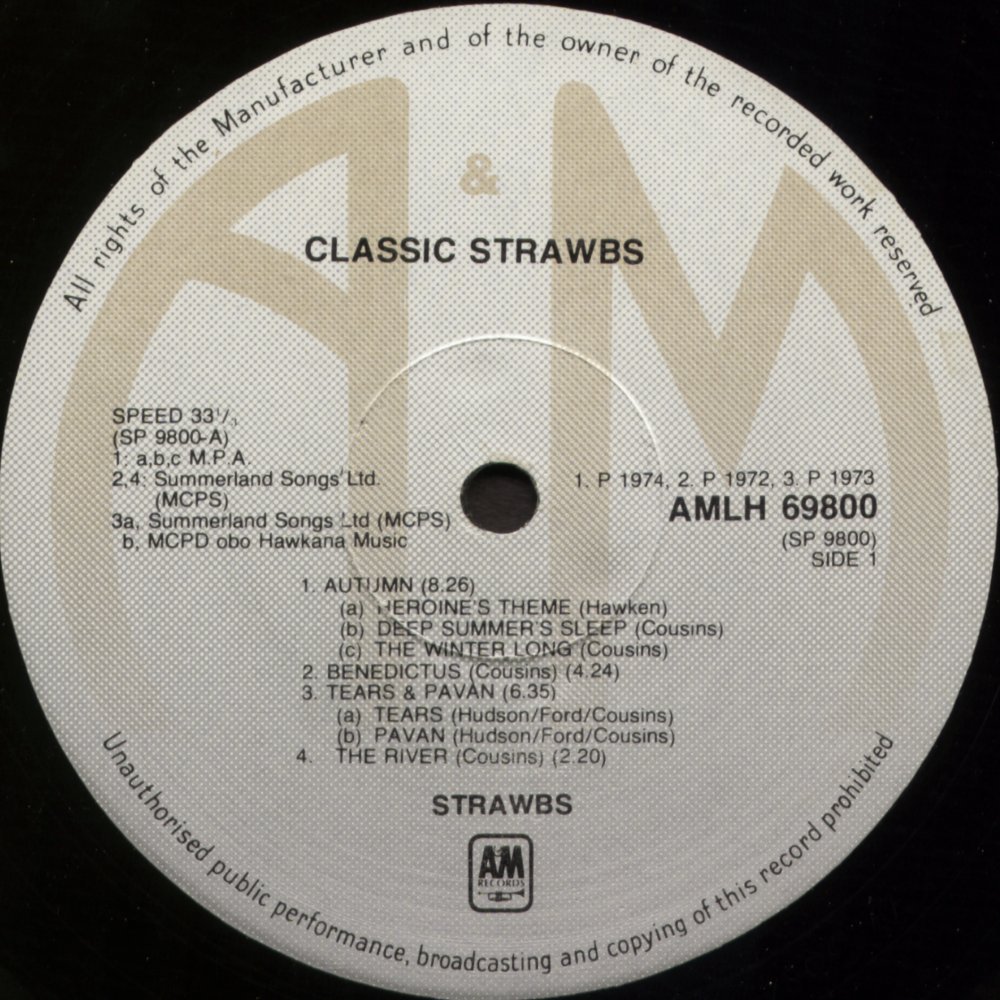 Classic Strawbs SA side 1